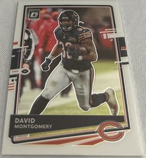2020 Donruss Optic Football David Montgomery Chicago Bears base card #22