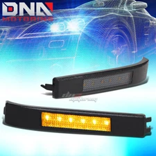 FOR 09-14 F-SERIES F150 SMOKED LENS AMBER LED SIDE MIRROR TURN SIGNAL LIGHTS