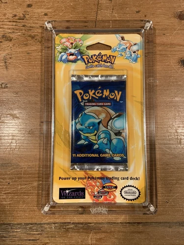 Pokemon Base Set Booster Blister Pack Factory Sealed - Blastoise