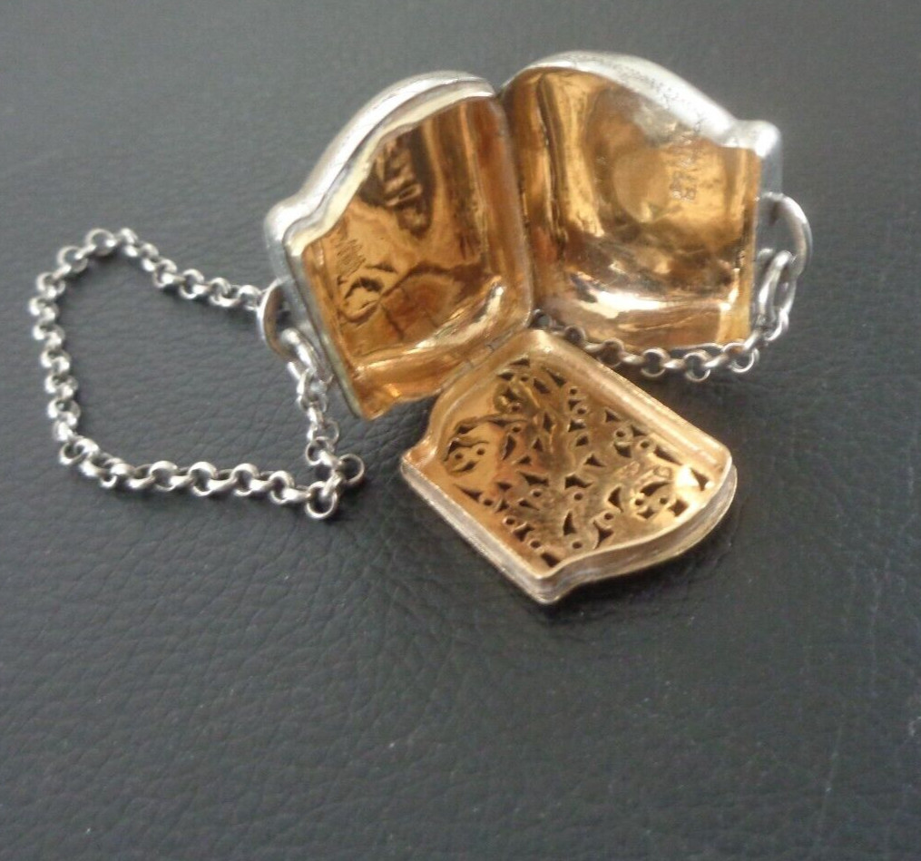 Georgian Sterling Silver Vinaigrette h/m 1818 Birmingham Joseph Willmore HANDBAG