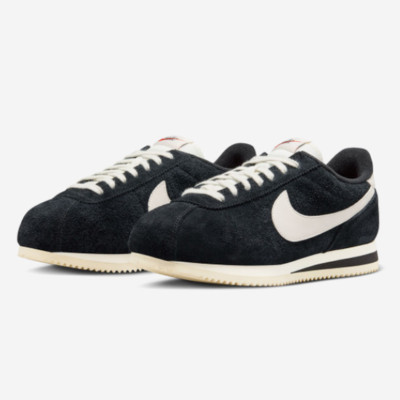 Nike Women's Cortez Vintage Suede Shoes 'Black' (FJ2530-001) Expeditedship