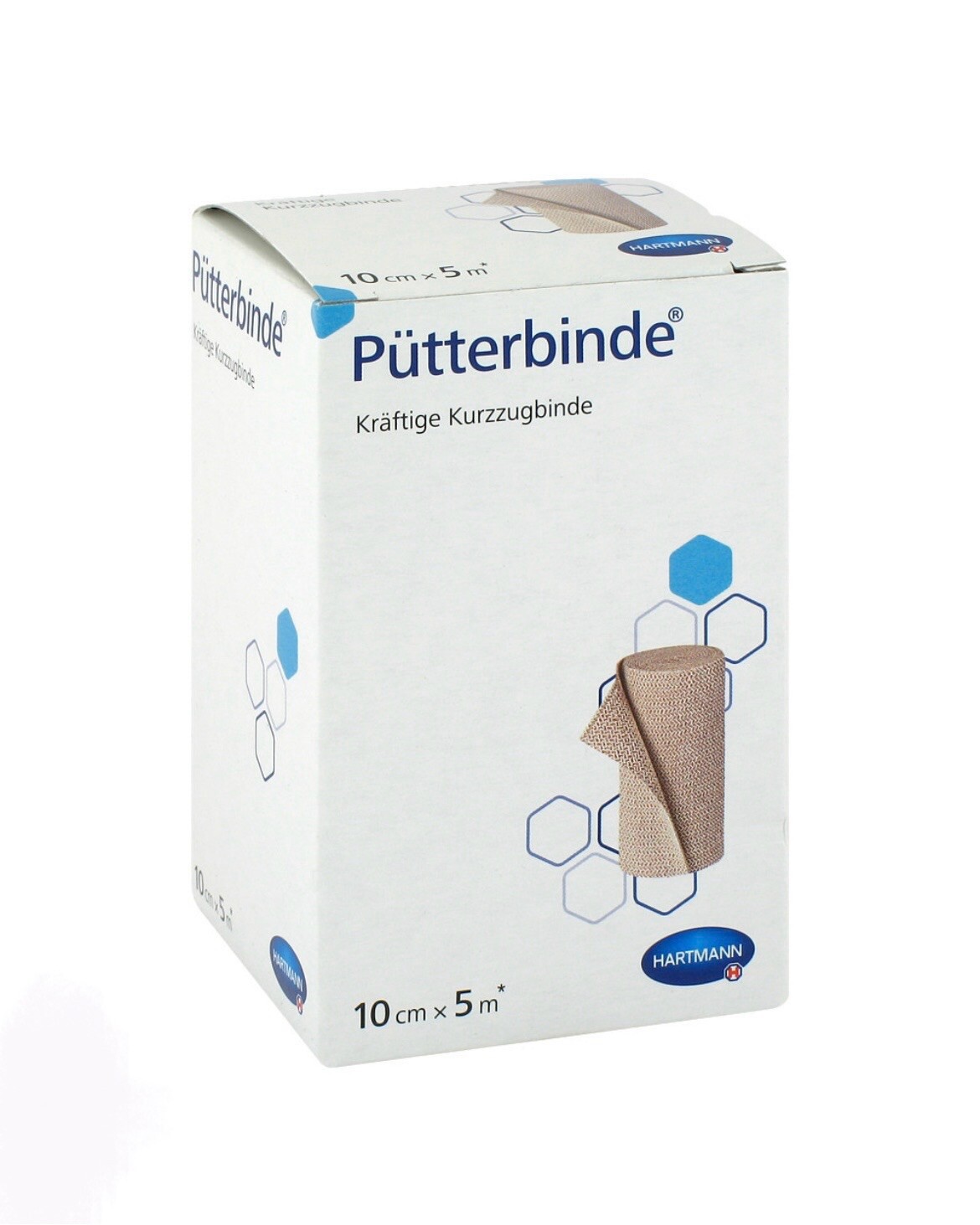 Pütterbinde®️ 10 cm x 5 m Kräftige Kurzzugbinde 1 St. HARTMANN PZN 12476185