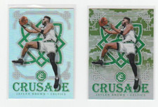 JAYLEN BROWN 2016-17 EXCALIBUR CRUSADE PRIZM ROOKIE SILVER + CAMO RC #96