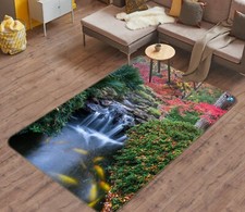 3D Forest Creek View NBC454610 Game Rug Mat Elegant Photo Carpet Mat Romy