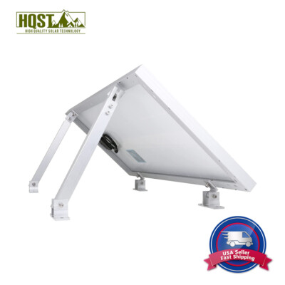 #ad HQST Adjustble Solar Panel Tilt Mount Brackets For Roof RV Boat Flat Surface $39.99