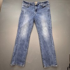 Kut From The Kloth Women  s 16 Classic Straight Dark Wash Jeans Stretch Denim