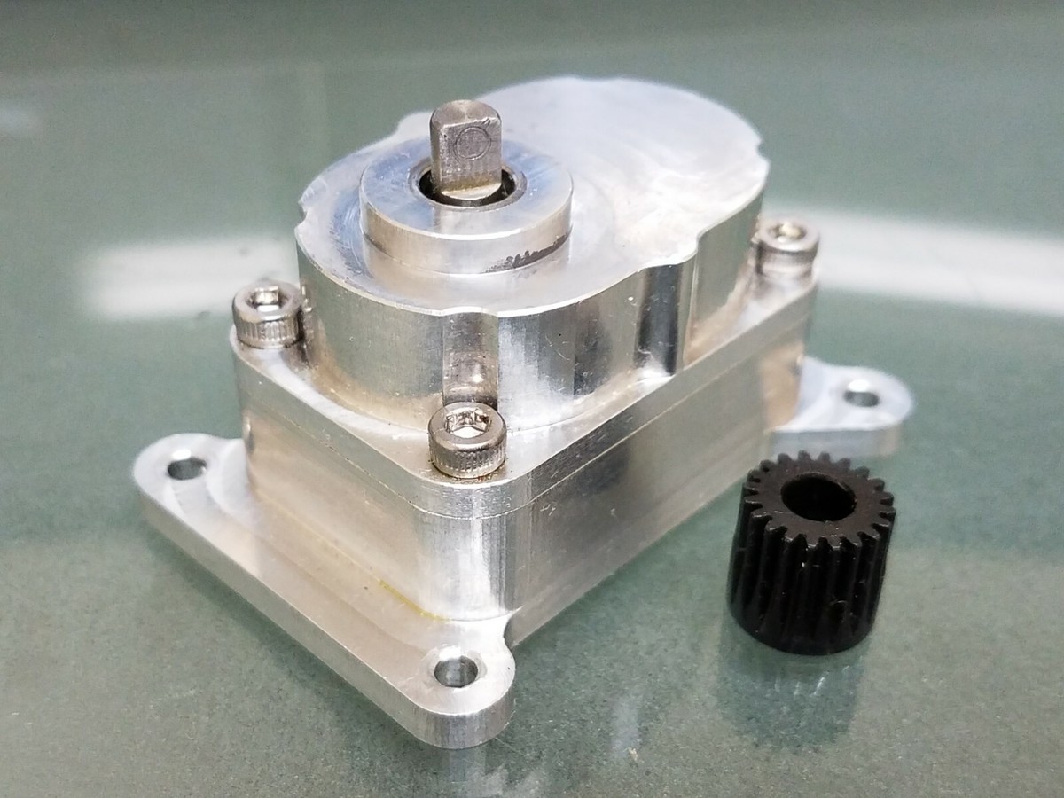 Add-On Speed Reduction 4:1 Transmission Gear Box Tamiya 1/14