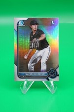 (2 Cards) 2022 Bowman Draft Base Chrome Refractor #BDC-87 Karson Milbrandt LPN