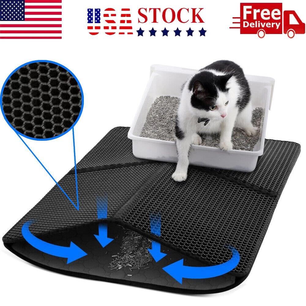 Double-layer Non-slip Cat Litter Mat