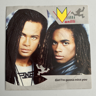 MILLI VANILLI Girl I'm Gonna Miss You 7'' 45rpm UK PS Solid Centre EX/EX