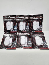 6 PK Wireless Window/Door Magnetic Sensor Alarm Alert Security with Battery New