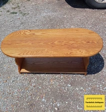 Solid Oak Oval Coffee Table (CT68)