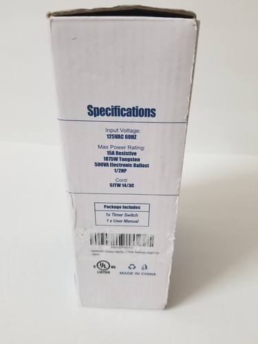Dewenwils HOMT12B Outdoor Mechanical Pin Timer - Picture 5 of 5