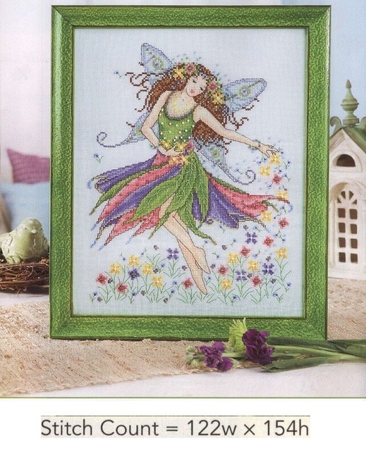 SPRING GARDEN FAIRY CROSS STITCH PATTERN ONLY GU - PEW | eBay