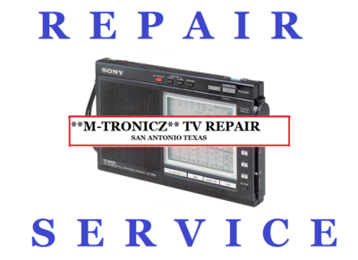REPAIR SERVICE FOR SONY ICF-7700 ICF-7600DA SHORTWAVE PORTABLE