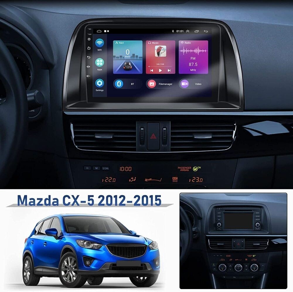 For Mazda CX5 CX-5 2012-2016 Android 14 Car Stereo GPS Radio Navi