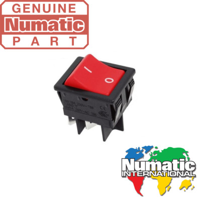 Numatic Original roter Ein/Aus Schalter Henry, Hetty, James, Charles HVR200, HET200