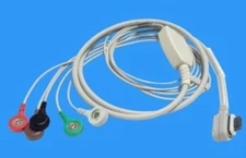 GE Seer Light 5 leads Holter Recorder ECG cable Snap