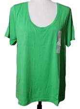 NWT A New Day Crew Neck Lightweight Ladies T-Shirt *Green *Size XL