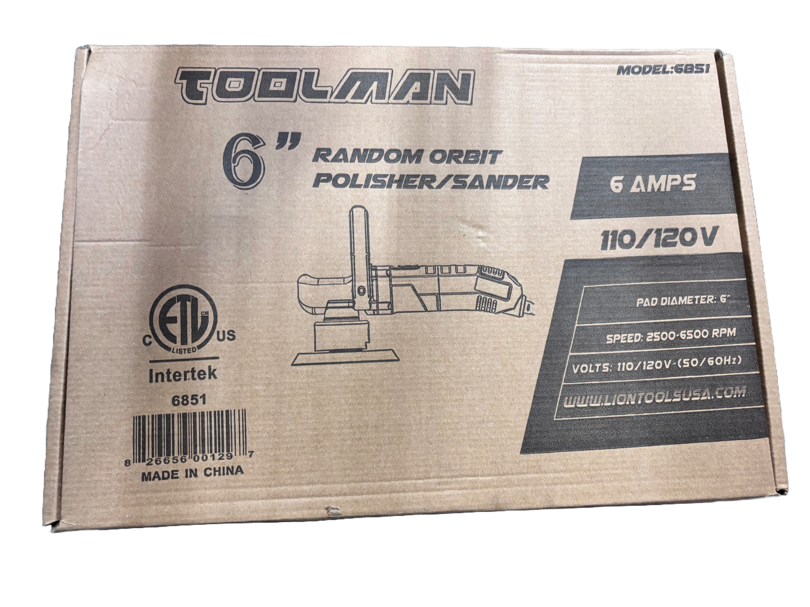 6'' random orbit polisher sander