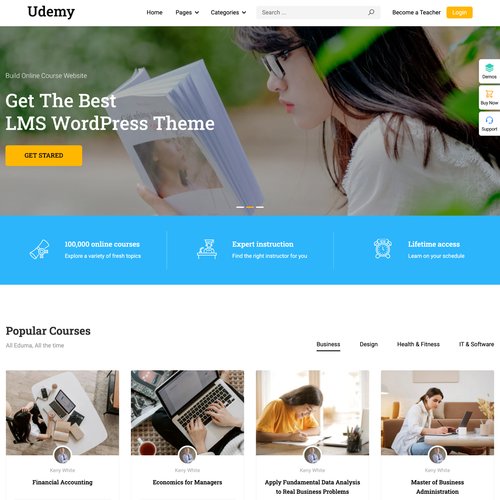 Udemy Website Design for Online Course with Free 5GB VPS Web Hosting - Picture 1 of 5