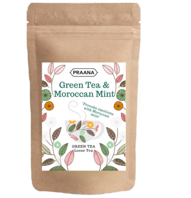 PRAANA TEE - Premium Grüntee mit marokkanischer Minze - Gastronomiepaket 500g
