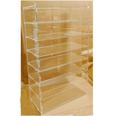 Acrylic Bakery Pastry Display Case 2 Tier Cakes Donut