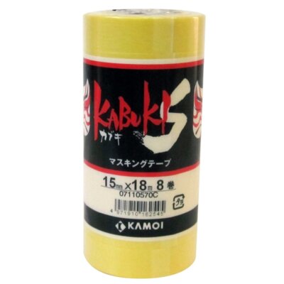 KAMOI Abdeckband Kabuki-S (15mmx18m) 8er Set Rollen  KABUKI-S-15 Acryl NEU