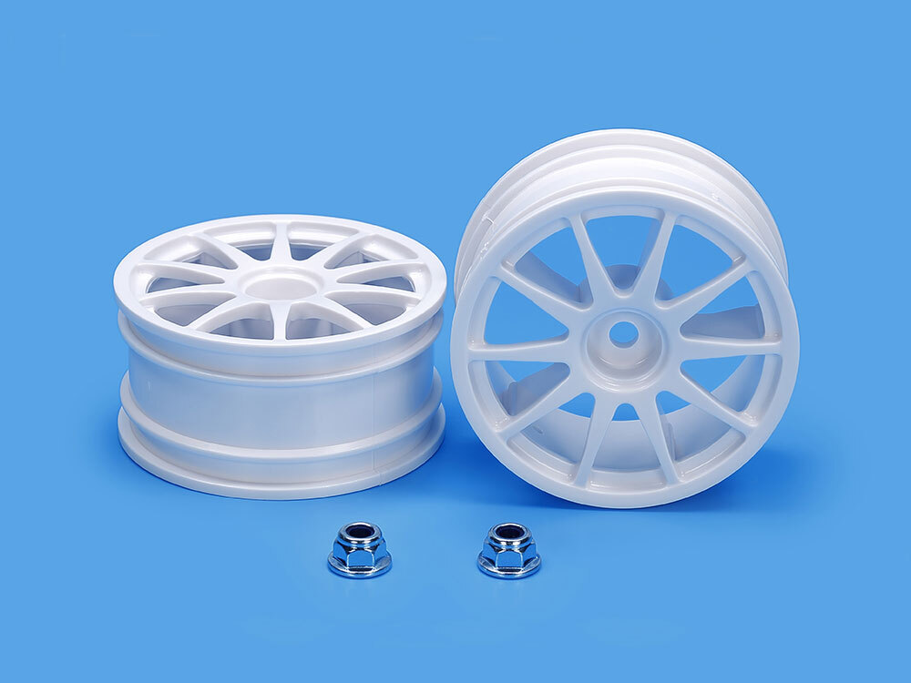 Tamiya 50732 1/10 RC Car 26mm 10-Spokes One Piece Wheels (2pcs