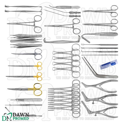 Juego básico de 40 piezas de instrumentos médicos otorrinolaringológicos quirúrgicos grado alemán - Imagen 8 de 8