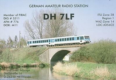 QSL-Karte · German Amateur Radio Station (DH  7LF)