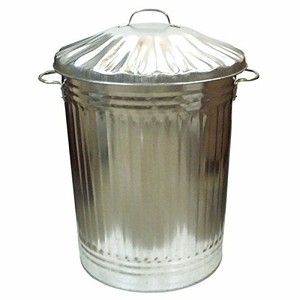 metal galvanised storage bin garden lid incinerator wickes 90l handles