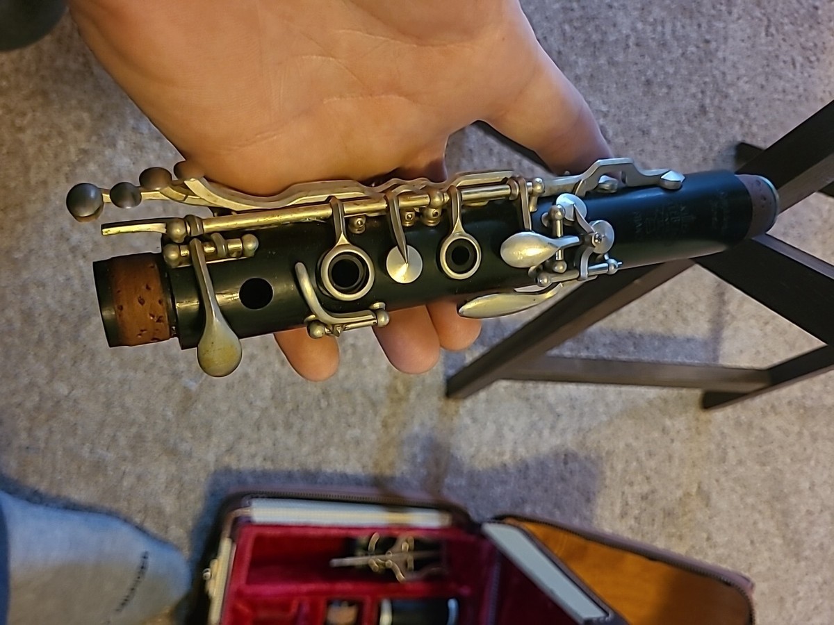 【中古】 Clarinettes A Saint Germain Noblet Paris Metal Clarinet Albert System 1920's Leblanc