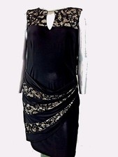 NWT WOMAN R&M RICHARDS FORMAL KEYHOLE DRESS Size 20W sleeveless Lace Embellished