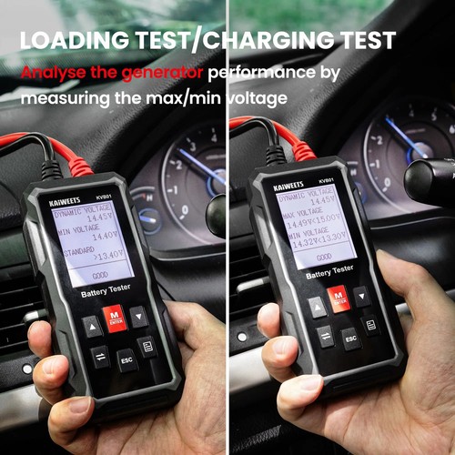 Car Battery Tester 12V24V Automotive Cranking Test Diagnostic Tools 100-2000 CCA - Picture 4 of 17