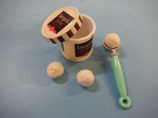 BARBIE KITCHEN LITTLES DREYERS ICE CREAM BUCKET 3 SCOOPS SERVER FREE SHIPPING