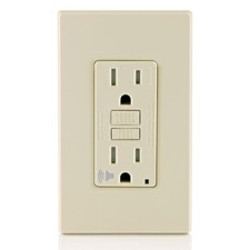 Leviton 15A SmartlockPro Tamper Resistant GFCI Outlet w/Audible Alert GFTA1-T
