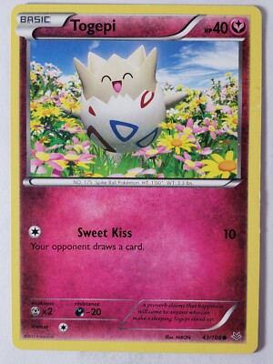 Togepi 43/108 LP - Roaring Skies Pokemon Card - $2 Combined