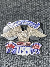Harley Davidson Motorcycle Eagle Pin made in USA