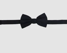 $50 Ryan Seacrest Distinction Mens Solid Blue Adjustable Event Pre Tied Bow Tie