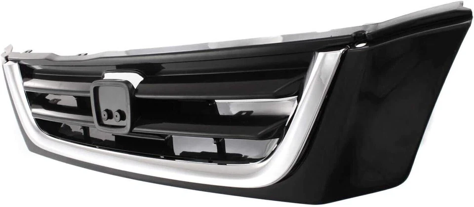 Conjunto de repuesto de rejilla delantera negra e inserto cromado para Honda CR-V CRV 97-01 Foto 2 de 4