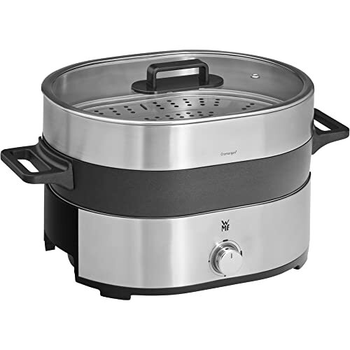 WMF 0415540011 Hot Pot & Steamer, Nero, Cromargan