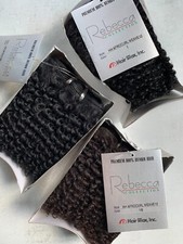 100 Human Hair for Weaving, Afro Curl 10" Feels Soft  Looks Natural, 1 1B