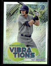 Trey Sweeney 2022 Bowman #VV-3 Virtuosic Vibrations New York Yankees