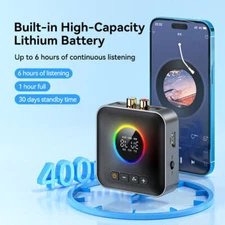 Bluetooth 5.4 Wireless Transmitter Receiver HiFi Audio Music Adapter AUX RCA-NFC