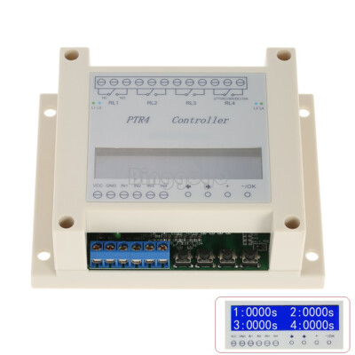 4-Channel Programmable Digital Time Relay Timer Controller Delay Switch Module