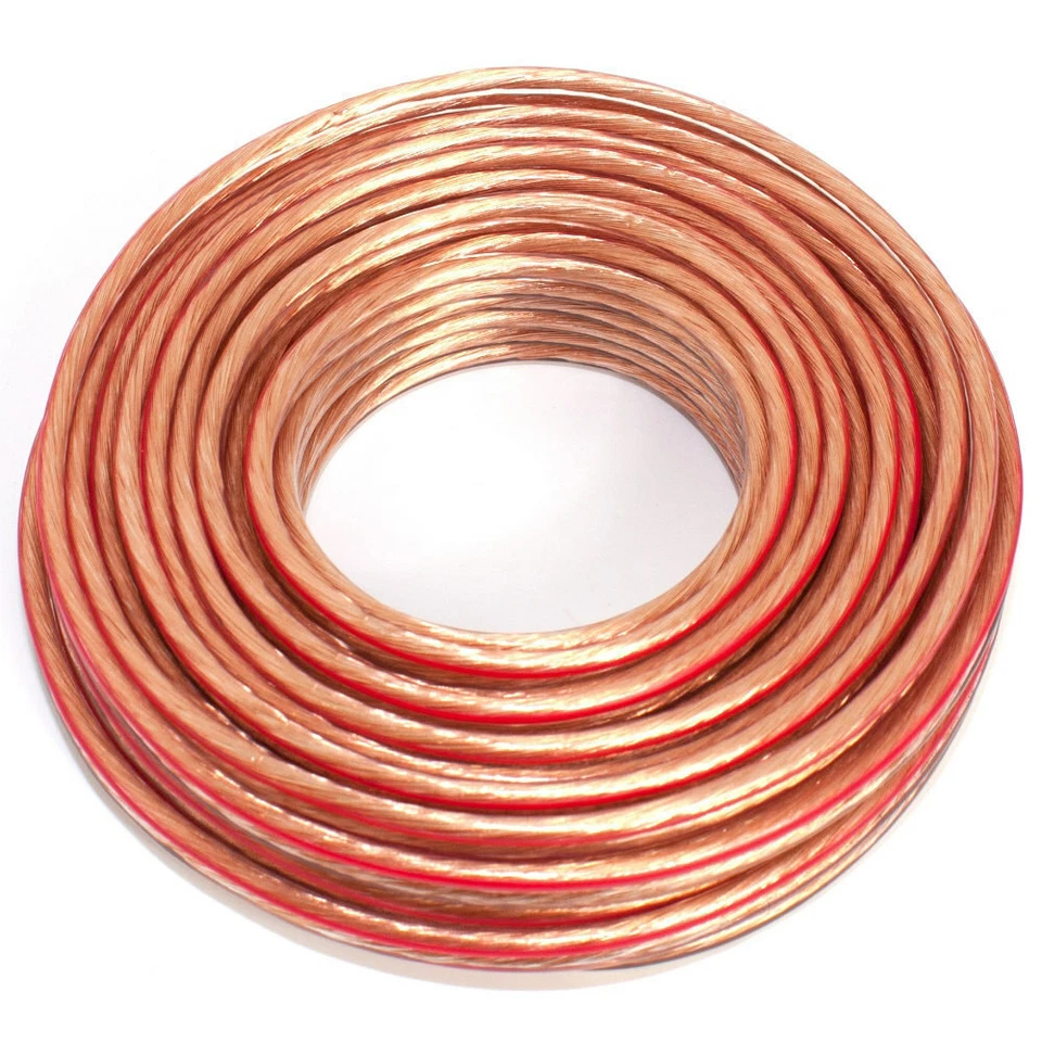 Cavo per altoparlanti 2 x 2,50 mm² - 10 m - trasparente - CCA - cavo audio - cavo scatola