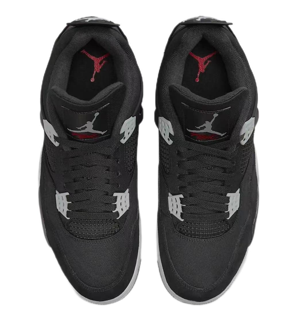 Nike Air Jordan 4 Retro SE Black Canvas ジョーダン 4 レトロ NIKE AIR JORDAN 4 RETRO SE BLACK CANVAS black/lt steel grey