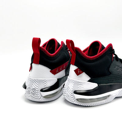 Size 9 - Jordan Stay Loyal 2 Black White Gym Red for sale