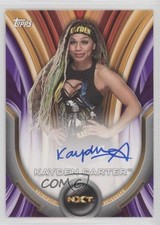 2020 Topps WWE Women's Division Roster Purple 18/99 Kayden Carter Auto 0eo6
